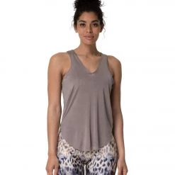 CLOTHING Onzie Glossy V Yoga Tank Champagne