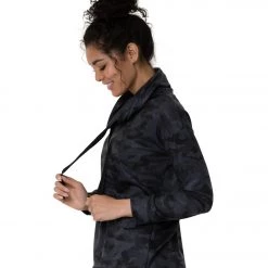 Onzie Divine After Yoga Hoodie Black/Gray Camo 9 Onzie Divine After Yoga Hoodie Black/Gray Camo