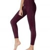 Onzie Ribbed Sweetheart 7/8 Yoga Leggings Fig Rib CLOTHING