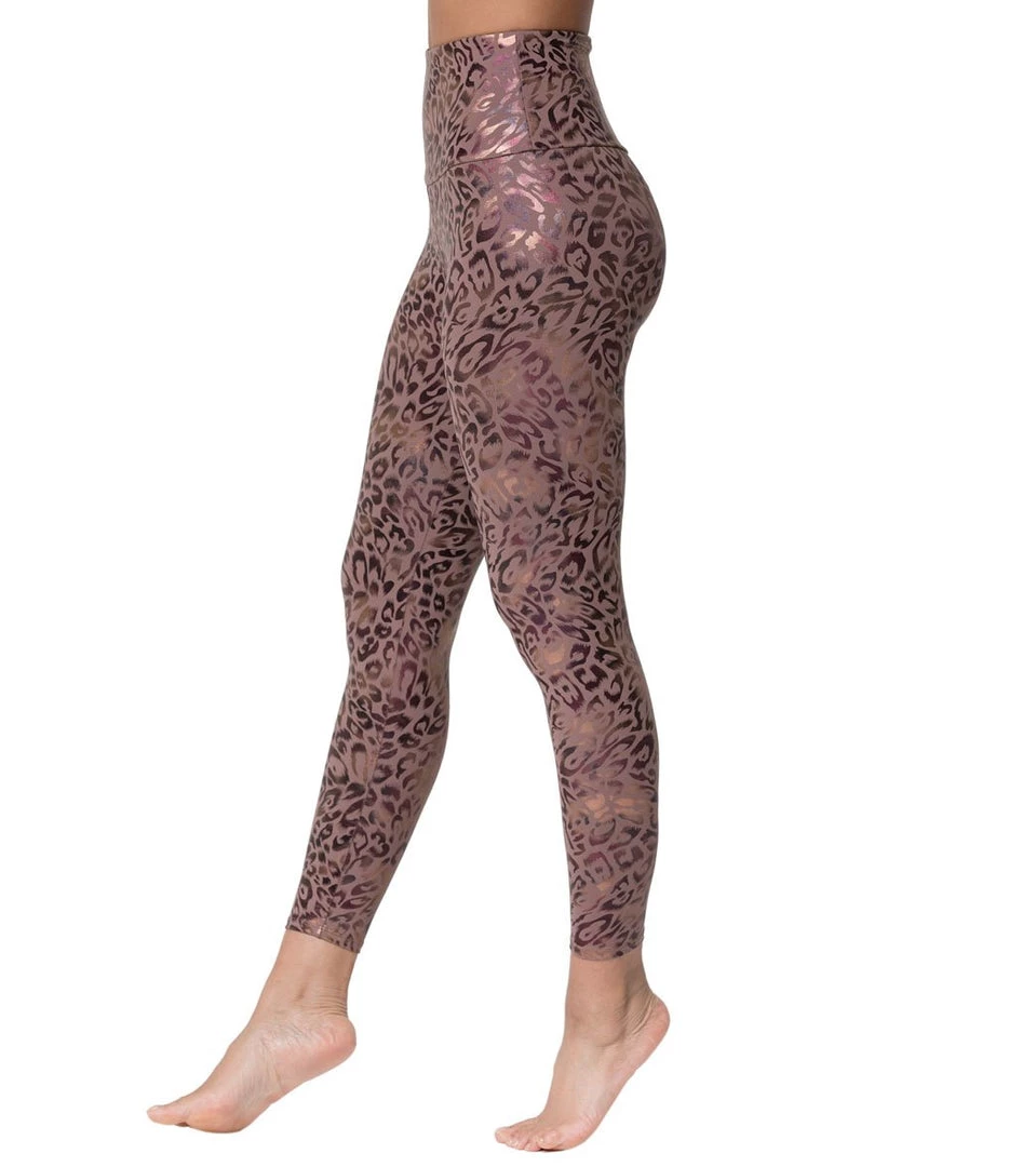 CLOTHING Onzie Printed Foil 7/8 Yoga Leggings Golden Leopard 4 CLOTHING Onzie Printed Foil 7/8 Yoga Leggings Golden Leopard