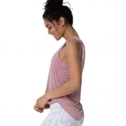 Onzie Glossy V Yoga Tank Rosy Cheeks CLOTHING