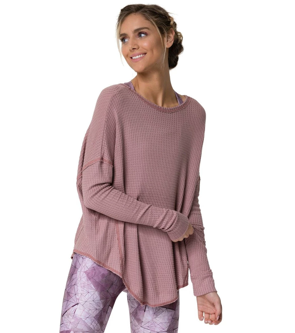 CLOTHING Onzie Raglan Yoga Pullover Mauve Pale 3 CLOTHING Onzie Raglan Yoga Pullover Mauve Pale