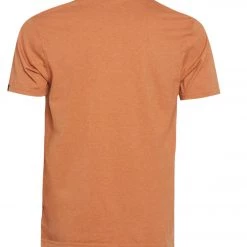 PrAna Men's V Neck Short Sleeve Workout Tee Russett Heather CLOTHING