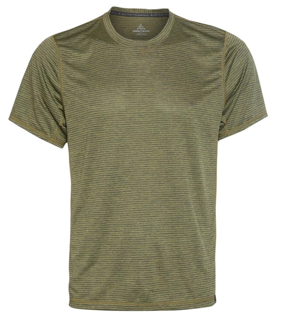 CLOTHING PrAna Men's Hardesty Short Sleeve Tee Pistachio Stripe 3 CLOTHING PrAna Men's Hardesty Short Sleeve Tee Pistachio Stripe