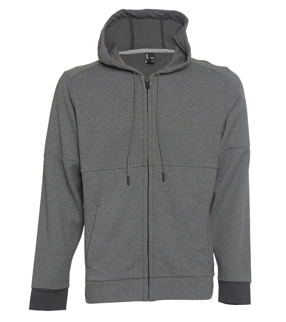 PrAna Men's Theon Full Zip Hoodie Charcoal CLOTHING 3 PrAna Men's Theon Full Zip Hoodie Charcoal CLOTHING