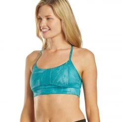 CLOTHING PrAna Wander Often Yoga Sports Bra Retro Teal Glow
