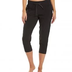 PrAna Leonora Yoga Capris Black CLOTHING