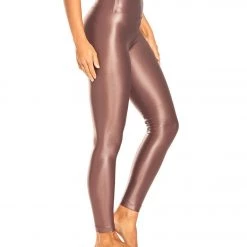 CLOTHING KORAL Lustrous High Rise Yoga Leggings Marsala