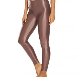 CLOTHING KORAL Lustrous High Rise Yoga Leggings Marsala