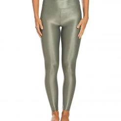 KORAL Lustrous High Rise Yoga Leggings Agave