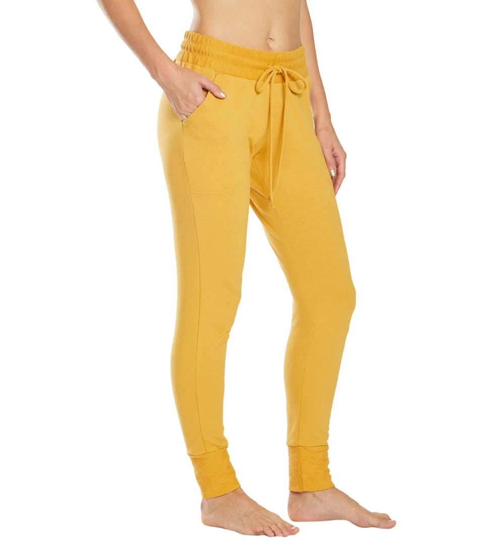 CLOTHING Free People Movement Sunny Skinny Sweat Pants Mustard 4 CLOTHING Free People Movement Sunny Skinny Sweat Pants Mustard