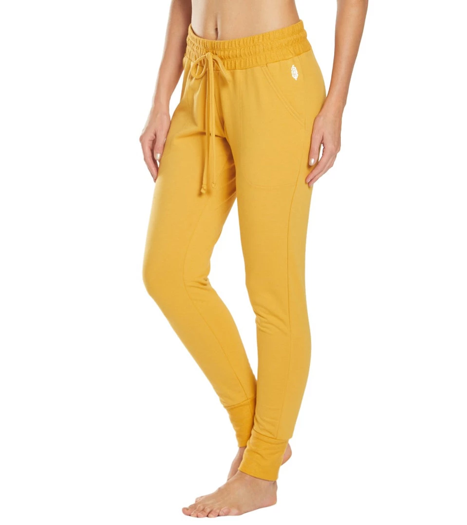 CLOTHING Free People Movement Sunny Skinny Sweat Pants Mustard 7 CLOTHING Free People Movement Sunny Skinny Sweat Pants Mustard