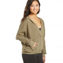 Free People Movement Reyes Solid Hoodie Army