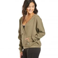 Free People Movement Reyes Solid Hoodie Army