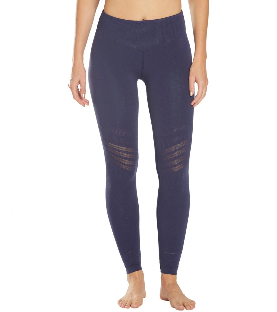 Free People Movement Gone Adrift Seamless Yoga Leggings Dark Blue CLOTHING 8 Free People Movement Gone Adrift Seamless Yoga Leggings Dark Blue CLOTHING