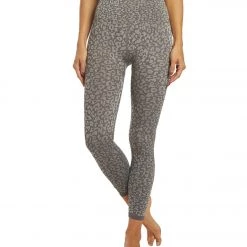 Long Leggings Free People Movement Good Karma Leopard Yoga Leggings Carbon
