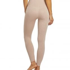 Free People Movement Good Karma Leopard Yoga Leggings Pink Combo