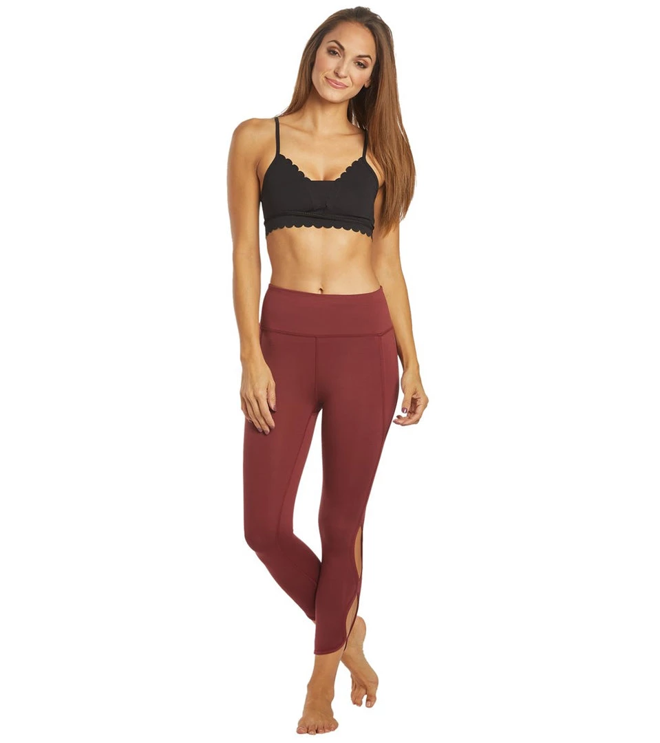 Free People Movement High Rise Infinity Yoga Leggings Wine CLOTHING 6 Free People Movement High Rise Infinity Yoga Leggings Wine CLOTHING
