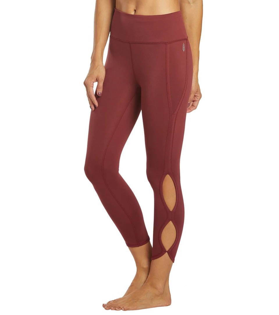 Free People Movement High Rise Infinity Yoga Leggings Wine CLOTHING 7 Free People Movement High Rise Infinity Yoga Leggings Wine CLOTHING