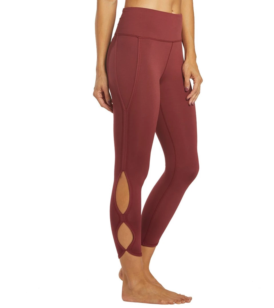 Free People Movement High Rise Infinity Yoga Leggings Wine CLOTHING 9 Free People Movement High Rise Infinity Yoga Leggings Wine CLOTHING