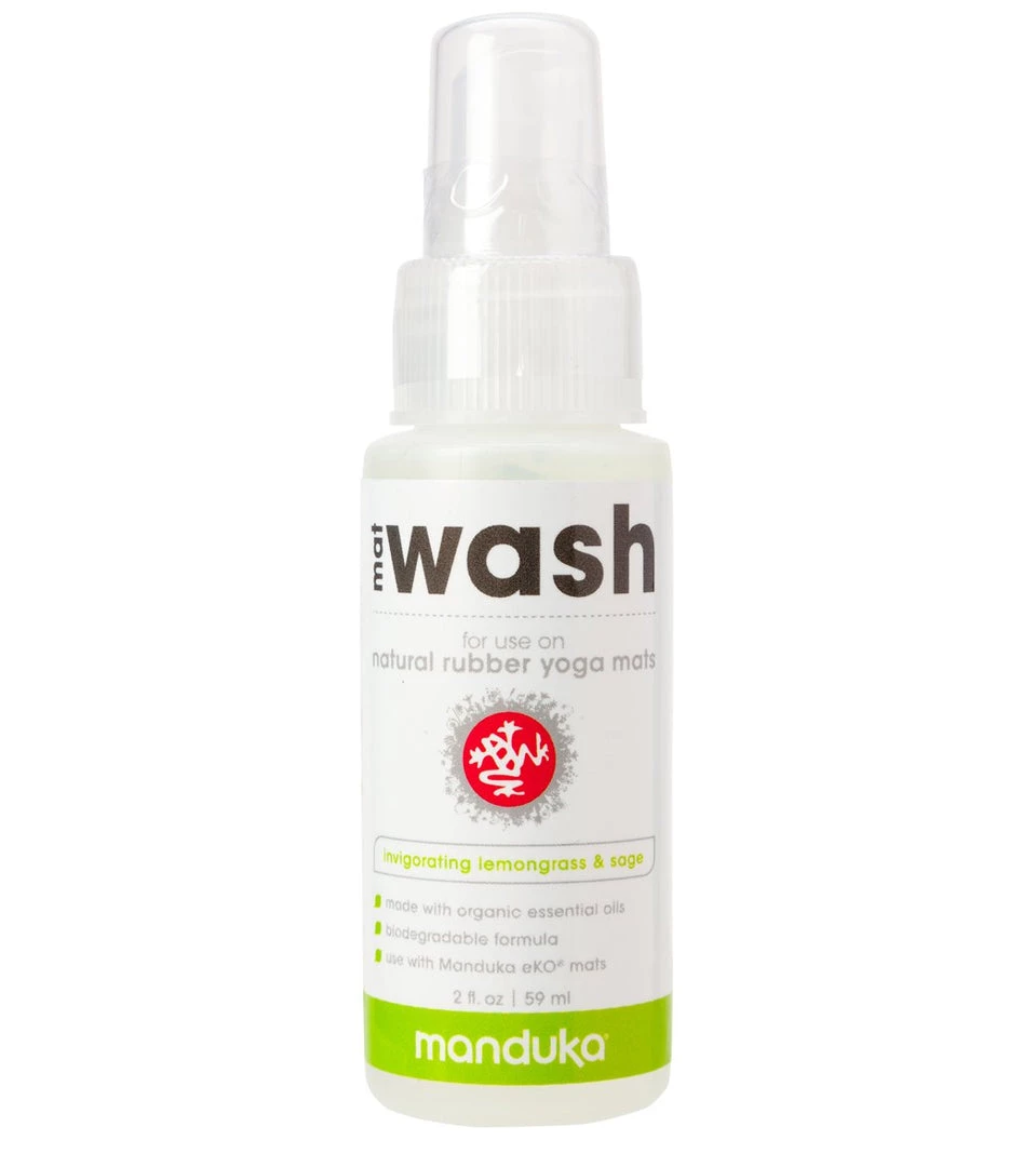 Manduka Natural Yoga Mat Cleaner - Travel Spray Lemongrass & Sage 5 Manduka Natural Yoga Mat Cleaner - Travel Spray Lemongrass & Sage
