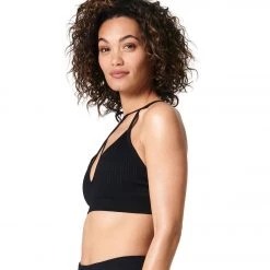 NUX Seamless Elevate Yoga Sports Bra Black CLOTHING