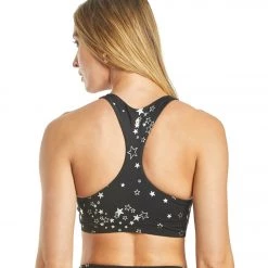 CLOTHING Spiritual Gangster Stars High Neck Yoga Sports Bra Star Clusters Print