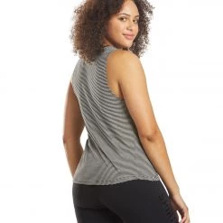 Spiritual Gangster Heart Muscle Tank Mini Stone/Black Stripes