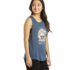 Spiritual Gangster Universe Muscle Tank Deep Blue CLOTHING