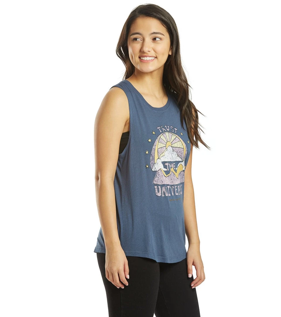 Spiritual Gangster Universe Muscle Tank Deep Blue CLOTHING 4 Spiritual Gangster Universe Muscle Tank Deep Blue CLOTHING