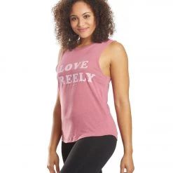 CLOTHING Spiritual Gangster Freely Muscle Tank Sugar Plum