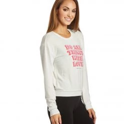 Spiritual Gangster All Things Crew Neck Savasana Pullover Stone CLOTHING