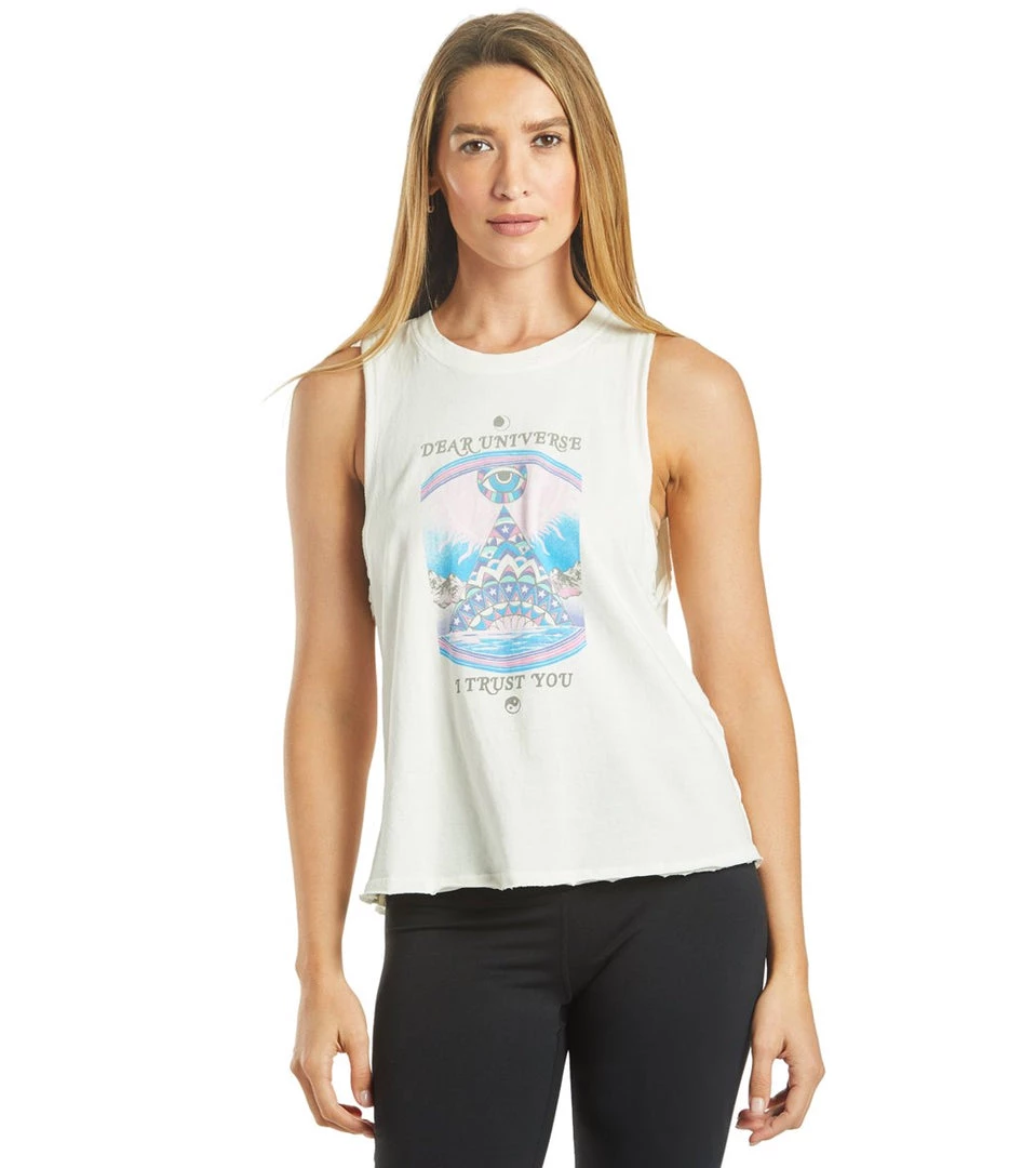Spiritual Gangster Dear Gigi Muscle Tank Stone CLOTHING 3 Spiritual Gangster Dear Gigi Muscle Tank Stone CLOTHING
