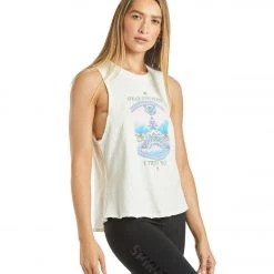 Spiritual Gangster Dear Gigi Muscle Tank Stone CLOTHING 10 Spiritual Gangster Dear Gigi Muscle Tank Stone CLOTHING