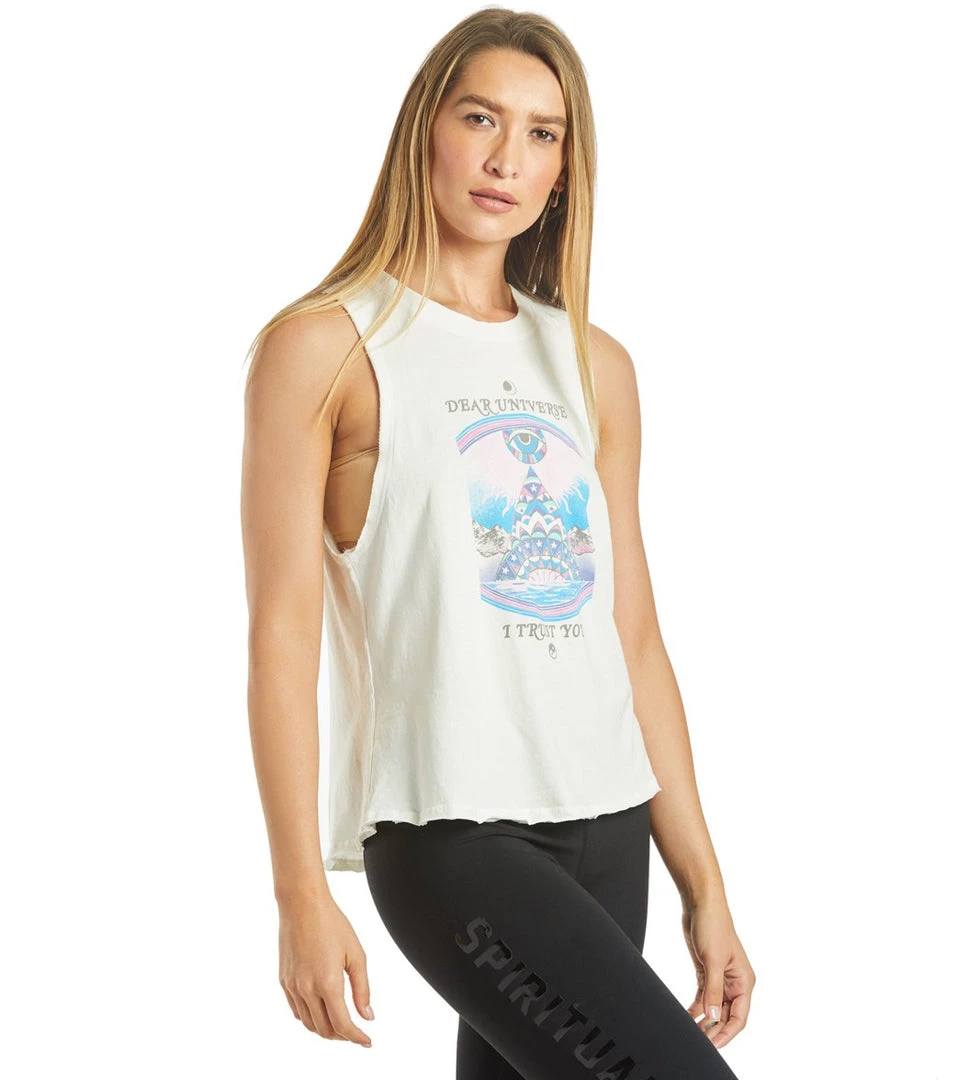 Spiritual Gangster Dear Gigi Muscle Tank Stone CLOTHING 4 Spiritual Gangster Dear Gigi Muscle Tank Stone CLOTHING