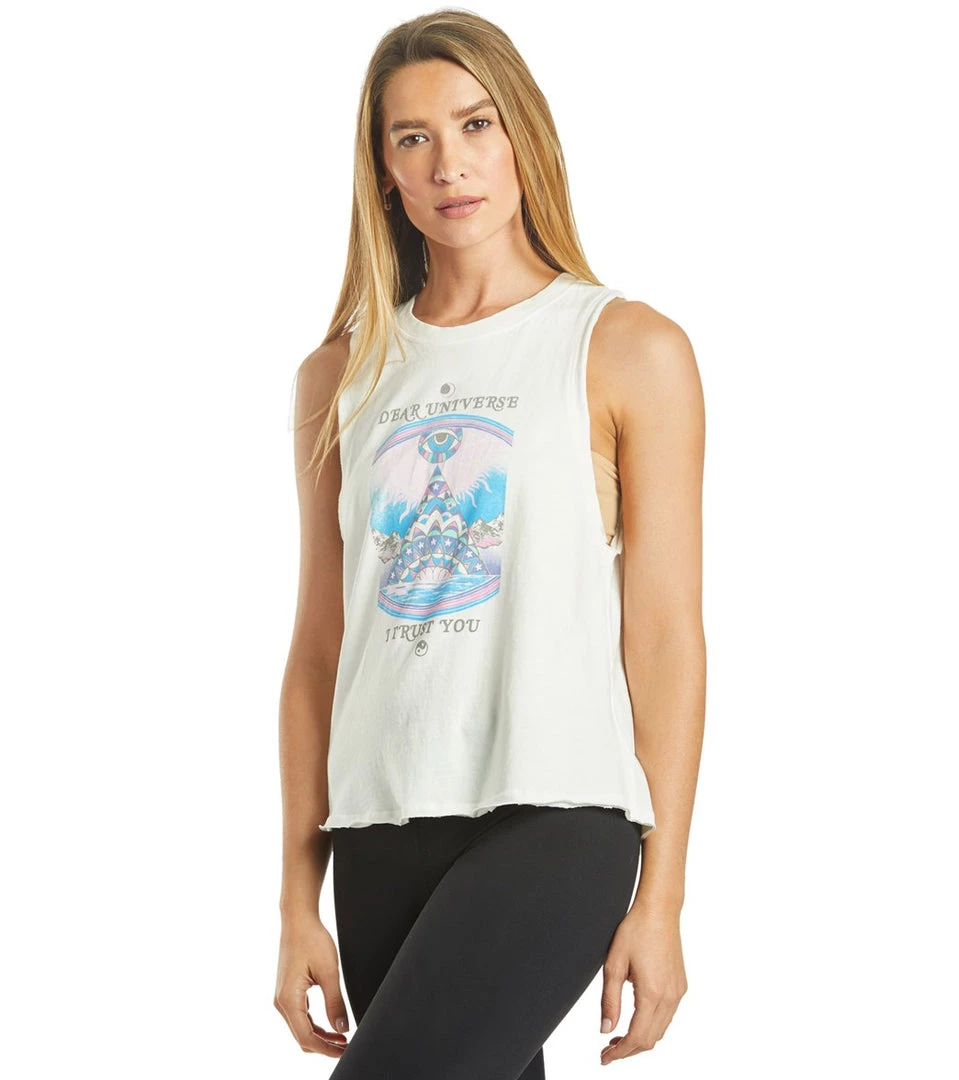 Spiritual Gangster Dear Gigi Muscle Tank Stone CLOTHING 7 Spiritual Gangster Dear Gigi Muscle Tank Stone CLOTHING