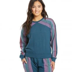 Spiritual Gangster Stripe Malibu Crew Neck Pullover CLOTHING