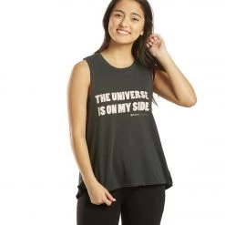 CLOTHING Spiritual Gangster My Side Gigi Muscle Tank Vintage Black