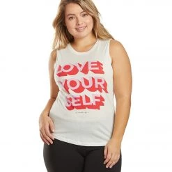 CLOTHING Spiritual Gangster Love Yourself Muscle Tank Stone