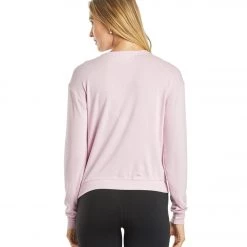 Spiritual Gangster More Love Crew Neck Savasana Pullover Pink Orchid