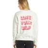 Spiritual Gangster Love Self Classic Crew Sweatshirt Stone CLOTHING