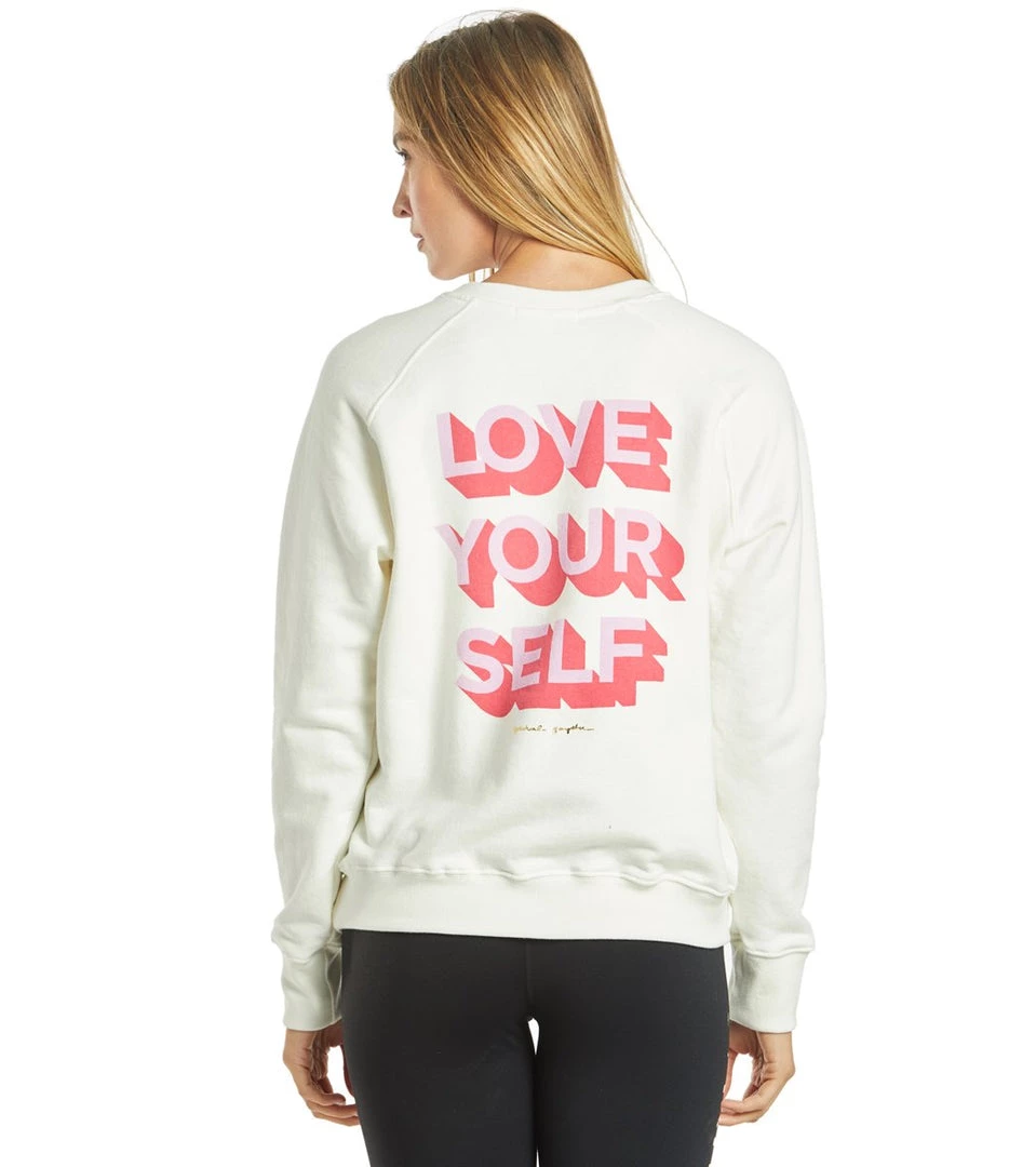 Spiritual Gangster Love Self Classic Crew Sweatshirt Stone CLOTHING 3 Spiritual Gangster Love Self Classic Crew Sweatshirt Stone CLOTHING