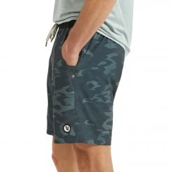 Vuori Men's Kore Yoga Shorts Patina Watercolor Camo CLOTHING