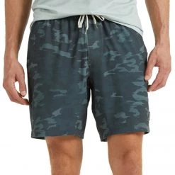 Vuori Men's Kore Yoga Shorts Patina Watercolor Camo CLOTHING