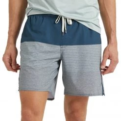 CLOTHING Vuori Men's Trail Yoga Shorts Indigo Stripe