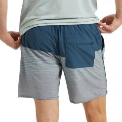 CLOTHING Vuori Men's Trail Yoga Shorts Indigo Stripe