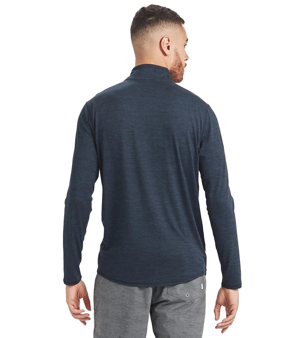 Vuori Men's Ease Performance Yoga 1/2 Zip Ink Heather CLOTHING 5 Vuori Men's Ease Performance Yoga 1/2 Zip Ink Heather CLOTHING