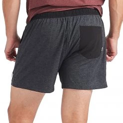 Vuori Men's Kore 5" Yoga Shorts Charcoal Twill Texture 9 Vuori Men's Kore 5