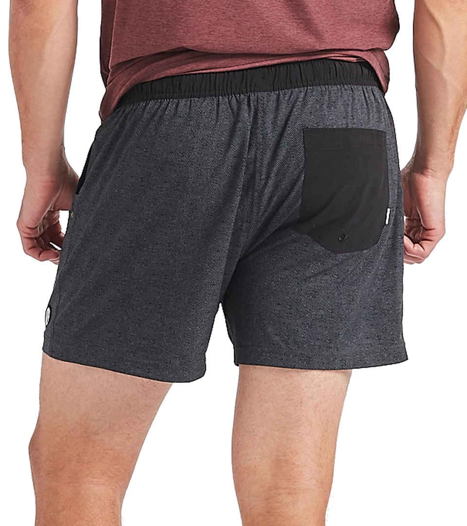 Vuori Men's Kore 5" Yoga Shorts Charcoal Twill Texture 5 Vuori Men's Kore 5" Yoga Shorts Charcoal Twill Texture