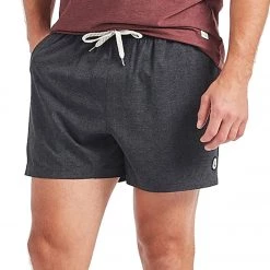 Vuori Men's Kore 5" Yoga Shorts Charcoal Twill Texture 11 Vuori Men's Kore 5